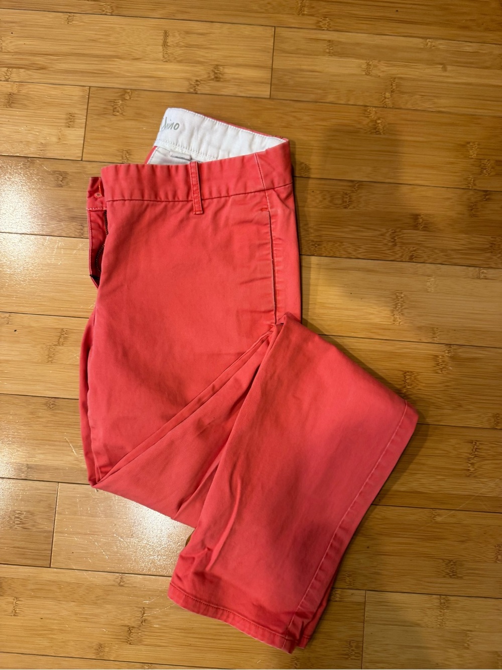 J. Crew Bennett Chino in Coral and White